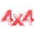 Naklejka na samochód 4x4 terenowy OFF ROAD