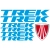 Zestaw naklejek Trek logo rower górski odblaskowe